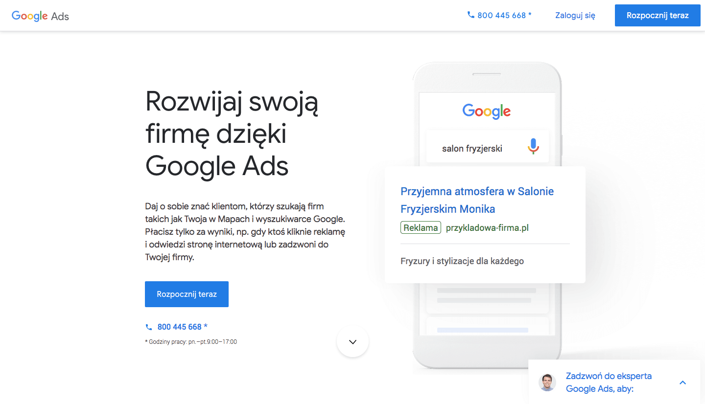 Wizytówka Google Moja Firma