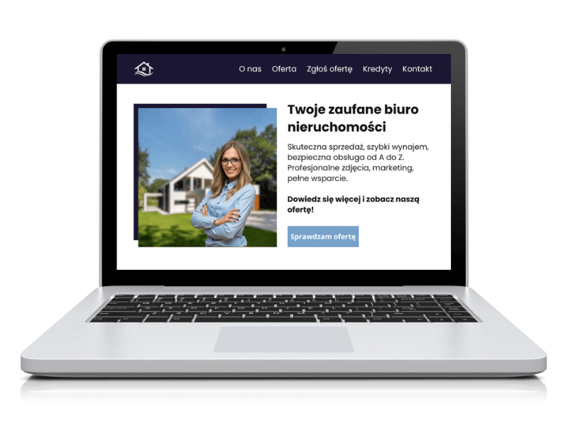 Strony internetowe dla biur rachunkowych projektowanie logo firmy Przykład strony