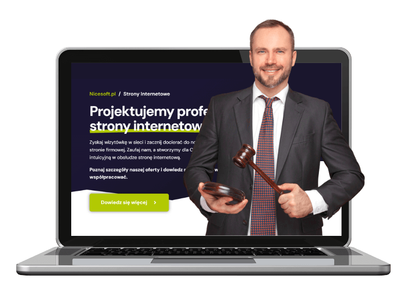 Strony internetowe dla prawników projektowanie logo firmy Prawnik