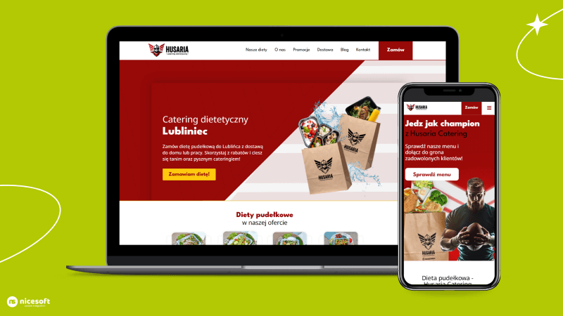Husaria catering projekt strony